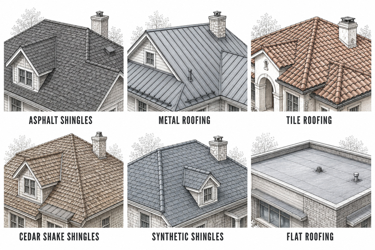 popular roofing materials